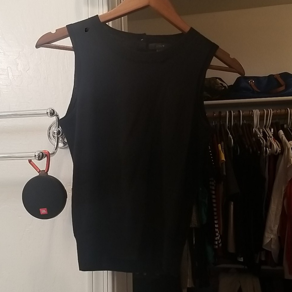 Black J. Crew Sweater vest